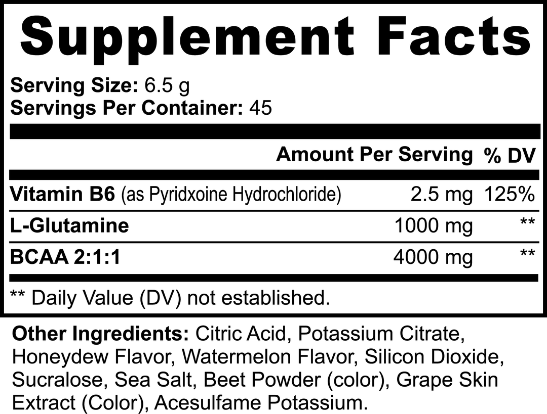 Nitric Body Shock Powder post-Workout (Honeydew/Watermelon)