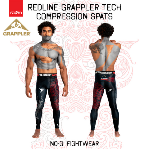 STORM REDLINE SPATS - Black/Red