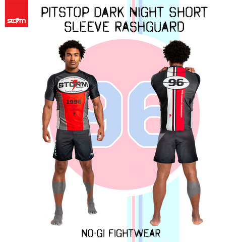 STORM PIT STOP BLACK KNIGHT SHORT SLEEVE RASH GUARD