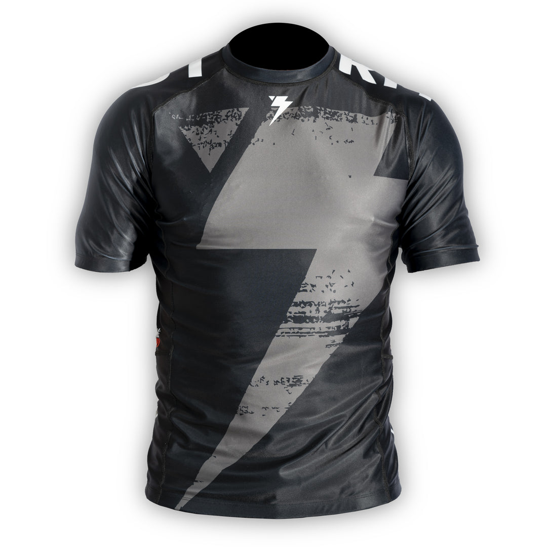 STORM DELTA BLACK SS RASHGUARD - Black/Black